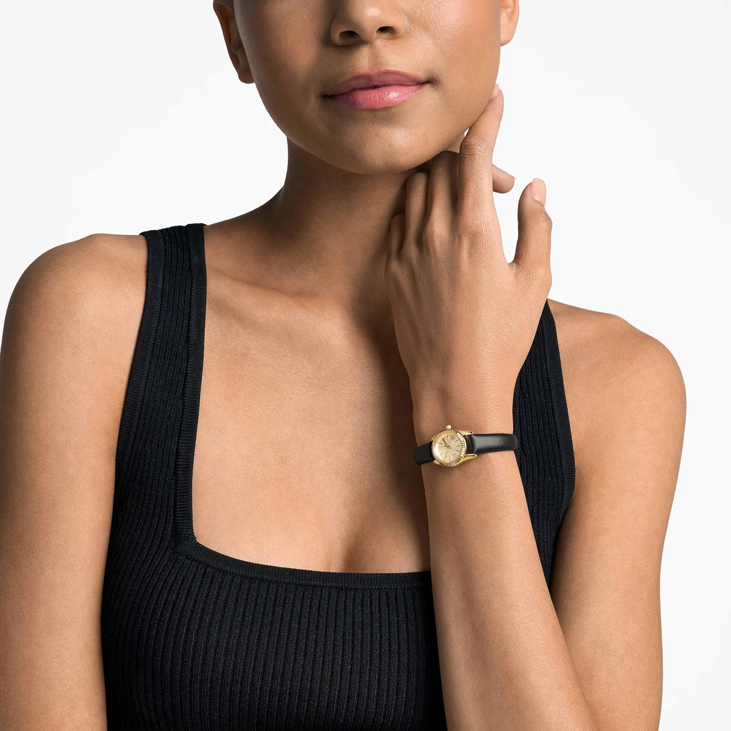 image:imageMichael Kors Lexington Womens Watch Stainless Steel Bracelet or Leather Watch for WomenMicro GoldBlack