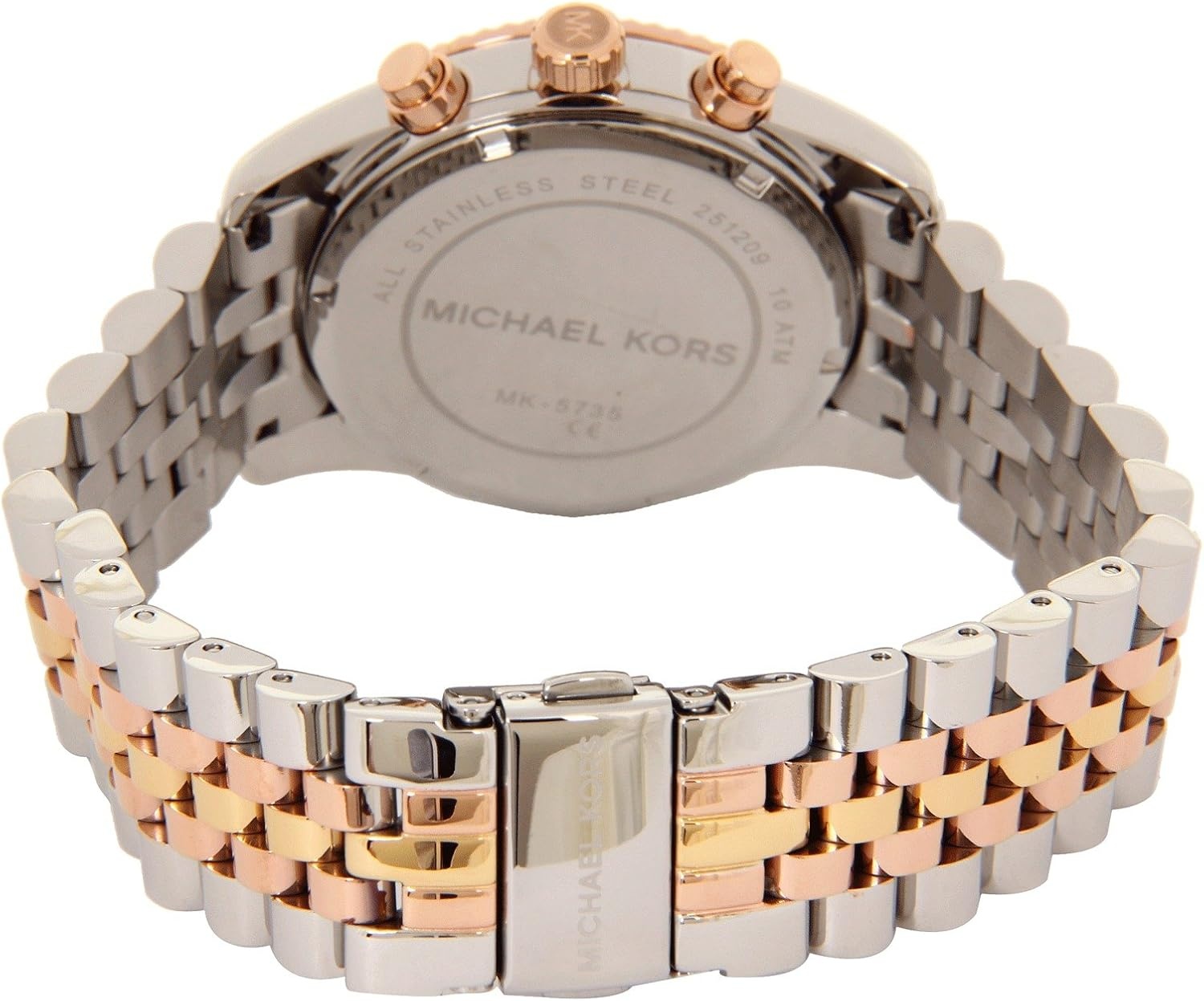 image:imageMichael Kors Lexington Womens Watch Stainless Steel Bracelet or Leather Watch for WomenTriTone