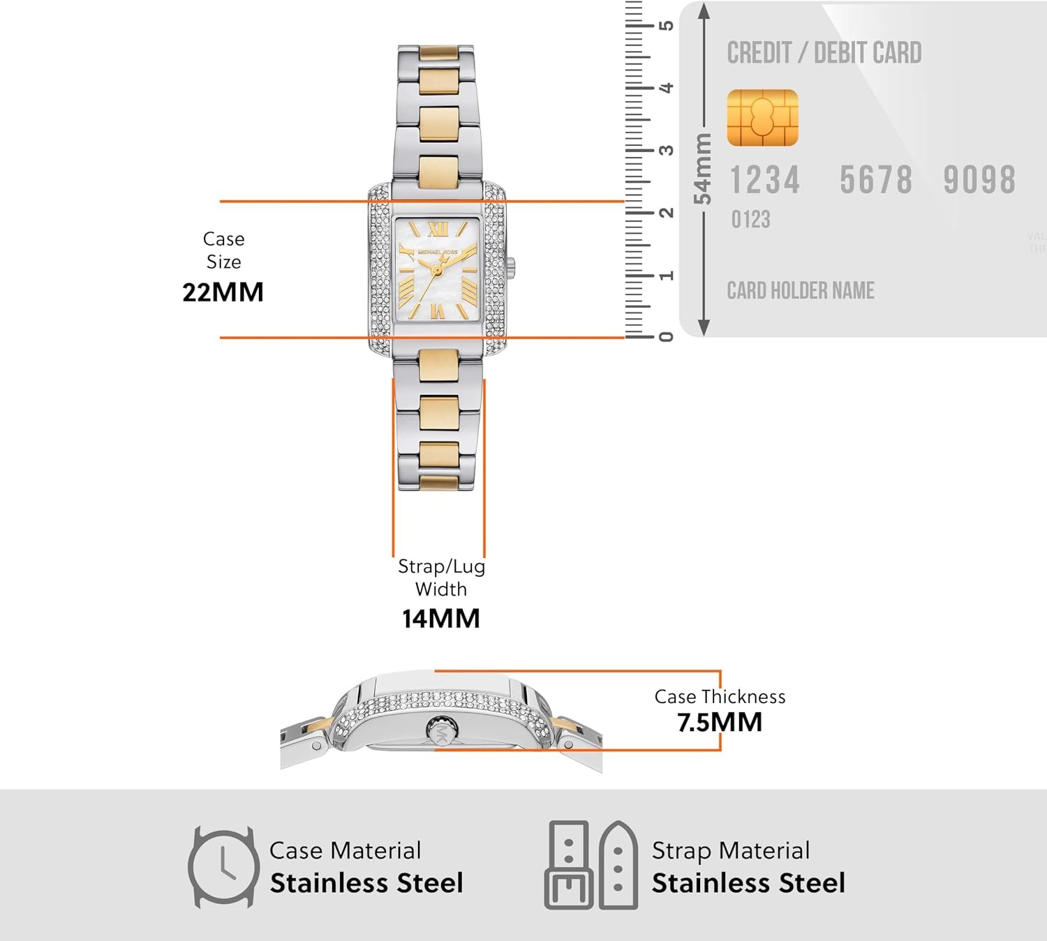 image:imageMichael Kors MK2983 Emery ThreeHand WatchTwo Tone
