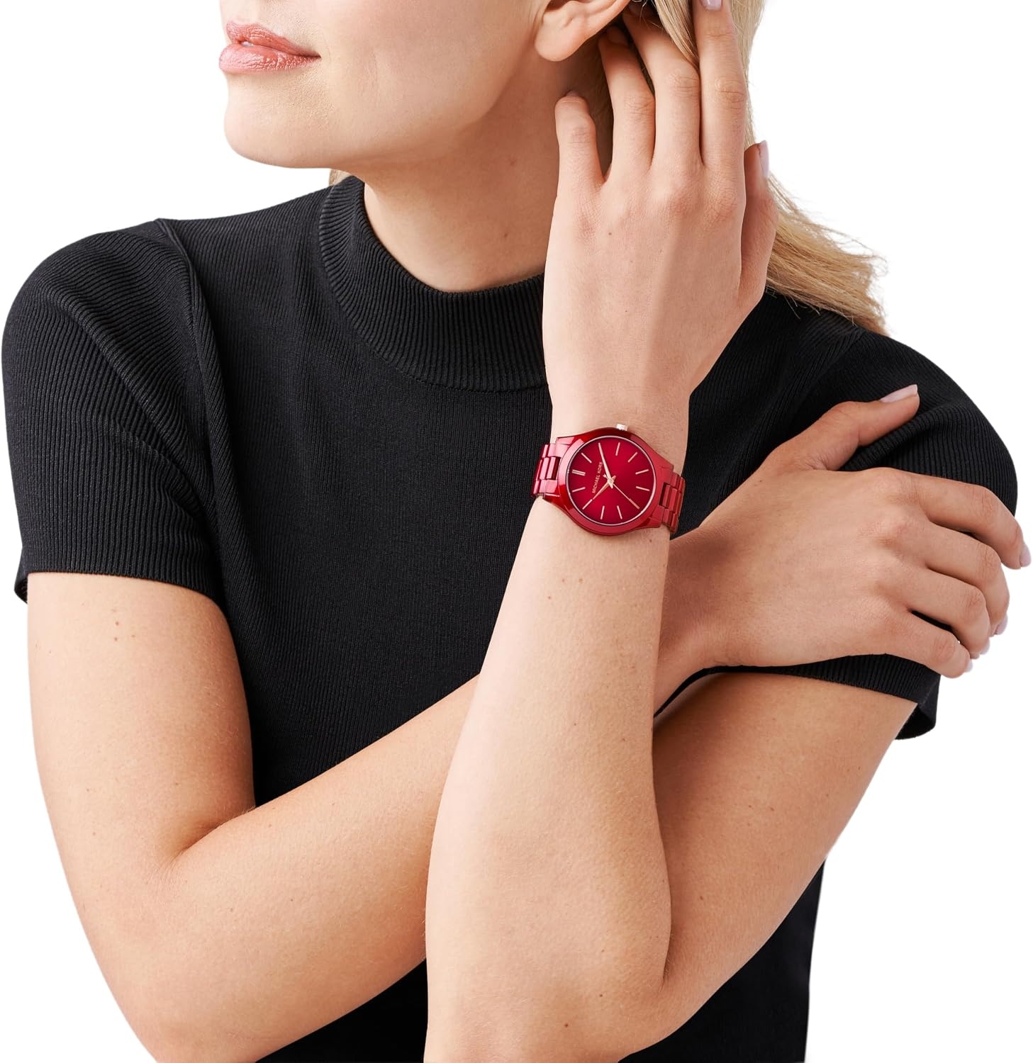 image:imageMichael Kors MK3178 Slim RunwayRed Sunray
