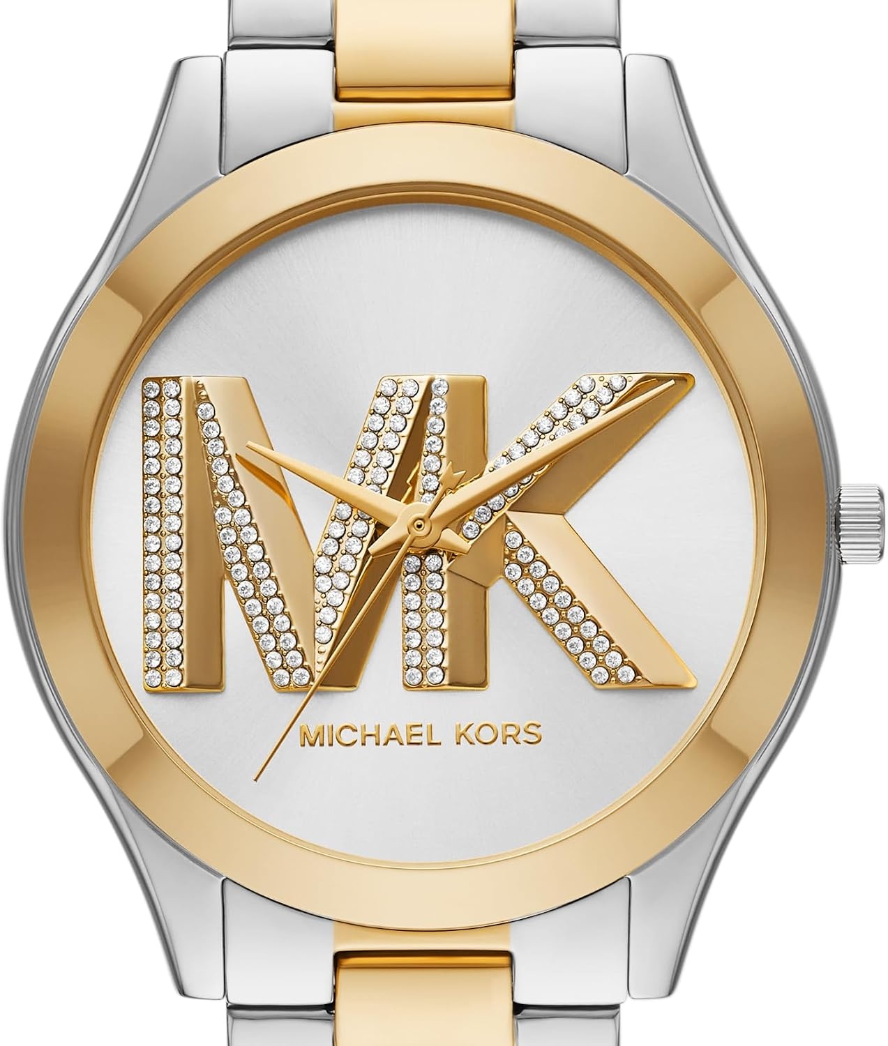 image:imageMichael Kors MK3178 Slim RunwayTwo Tone Logo