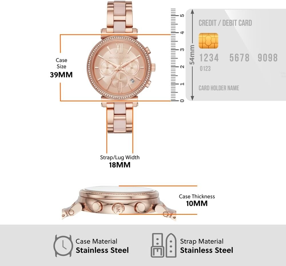 image:imageMichael Kors MK5353 Parker Chronographose GoldPink