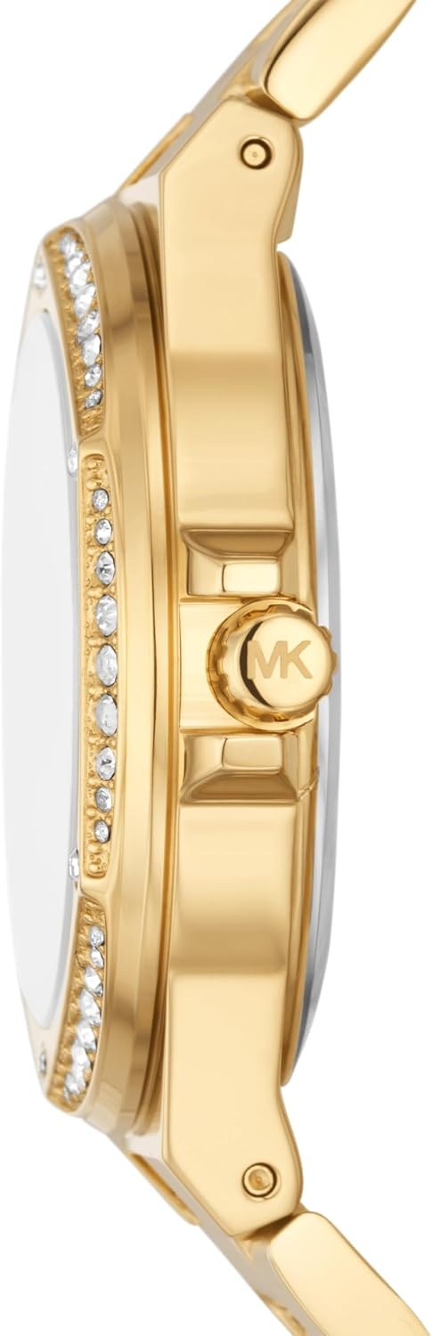 image:imageMichael Kors MK7278 Lennox 3Hand WatchGold Logo Dial