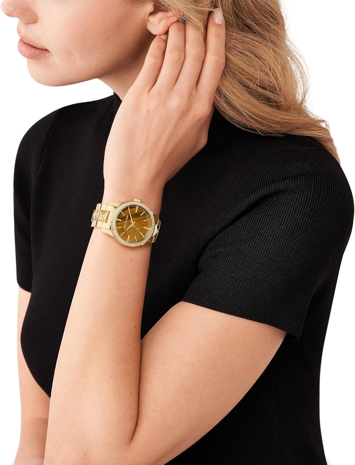 image:imageMichael Kors MK7354 Runway ThreeHandGoldYellow