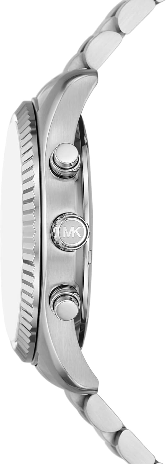 image:imageMichael Kors MK8286 Oversized Lexington ChronographSilverBlack Wallet Gift Set
