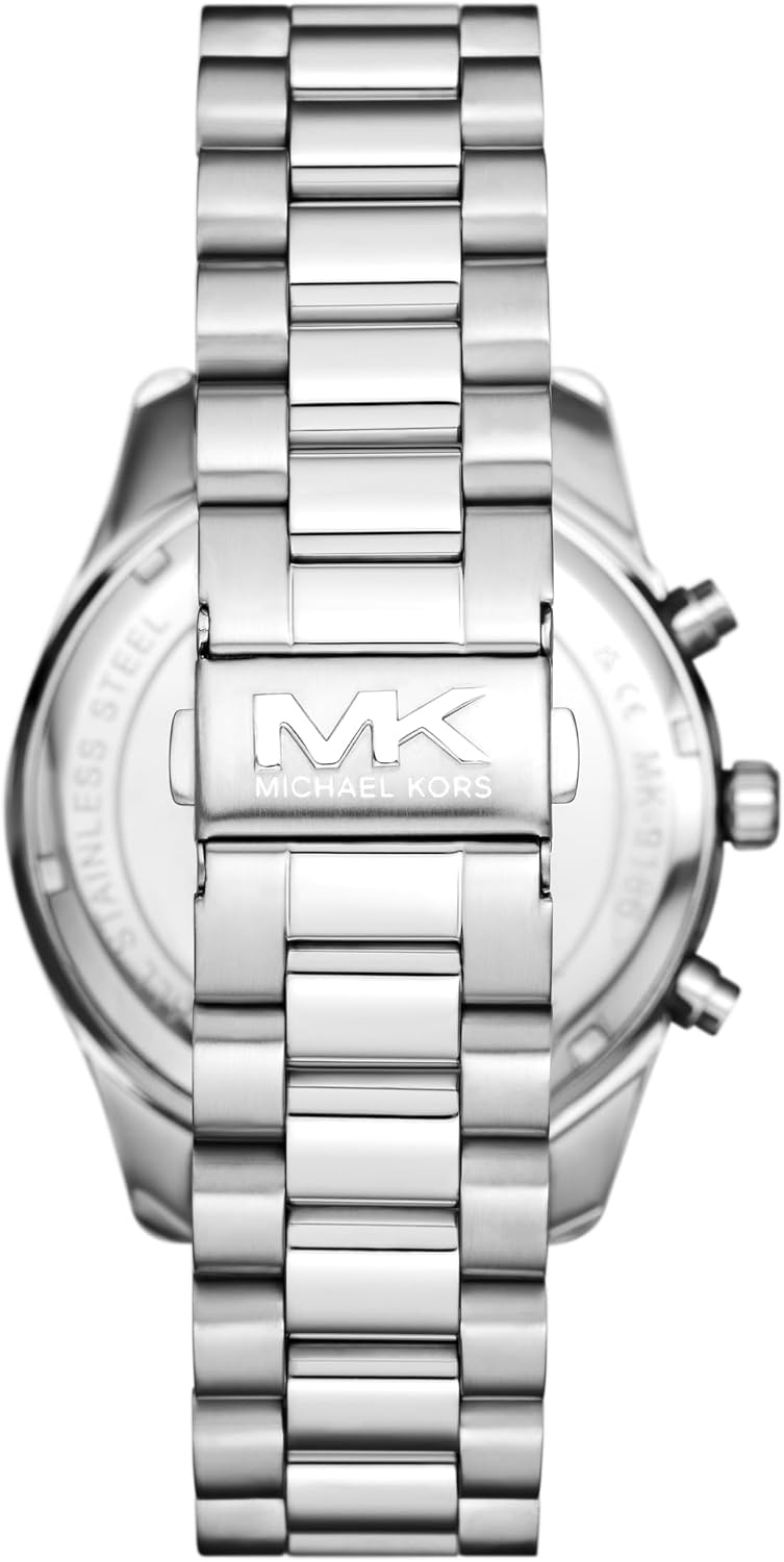 image:imageMichael Kors MK8286 Oversized Lexington ChronographSilverBlack Wallet Gift Set