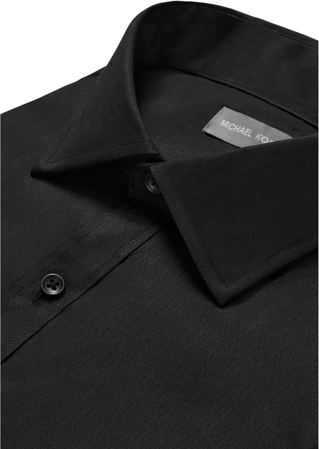 image:imageMichael Kors Mens Dress Shirt Travel Stretch Big Fit Big and TallBlack