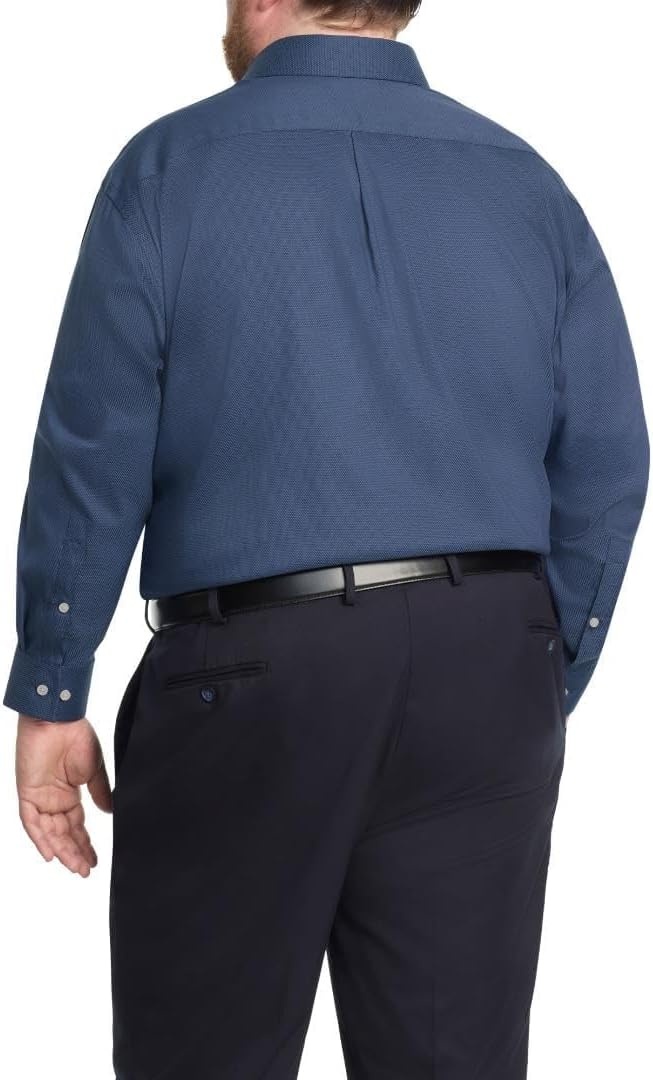 image:imageMichael Kors Mens Dress Shirt Travel Stretch Big Fit Big and TallNavy