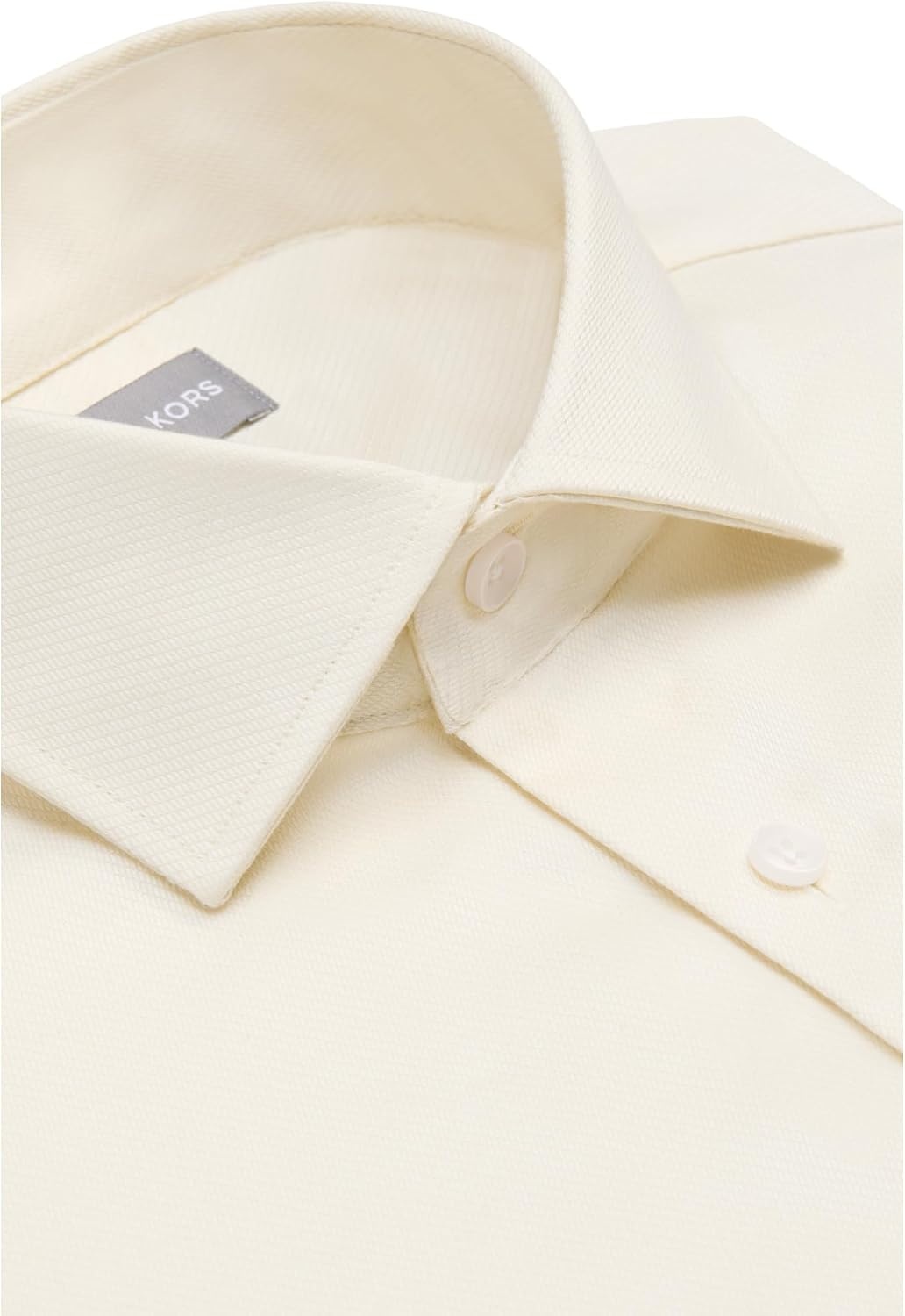 image:imageMichael Kors Mens Dress Shirt Ultra Wrinkle Free Stretch Regular FitEcru Beige