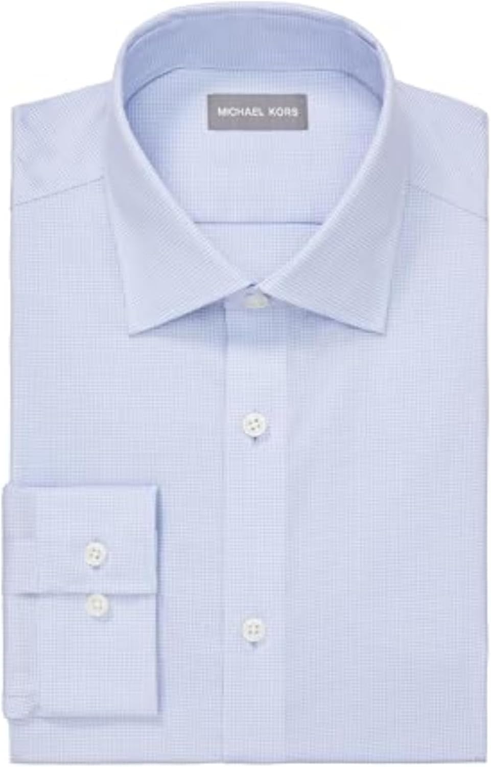 image:imageMichael Kors Mens Dress Shirt Ultra Wrinkle Free Stretch Regular FitLight Blue