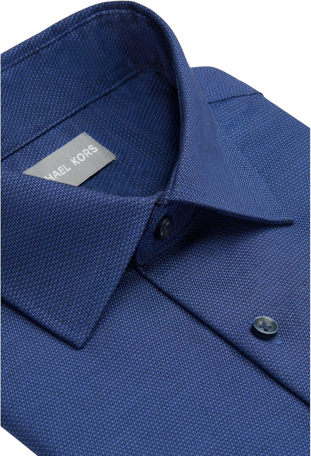 image:imageMichael Kors Mens Dress Shirt Ultra Wrinkle Free Stretch Regular FitNavy