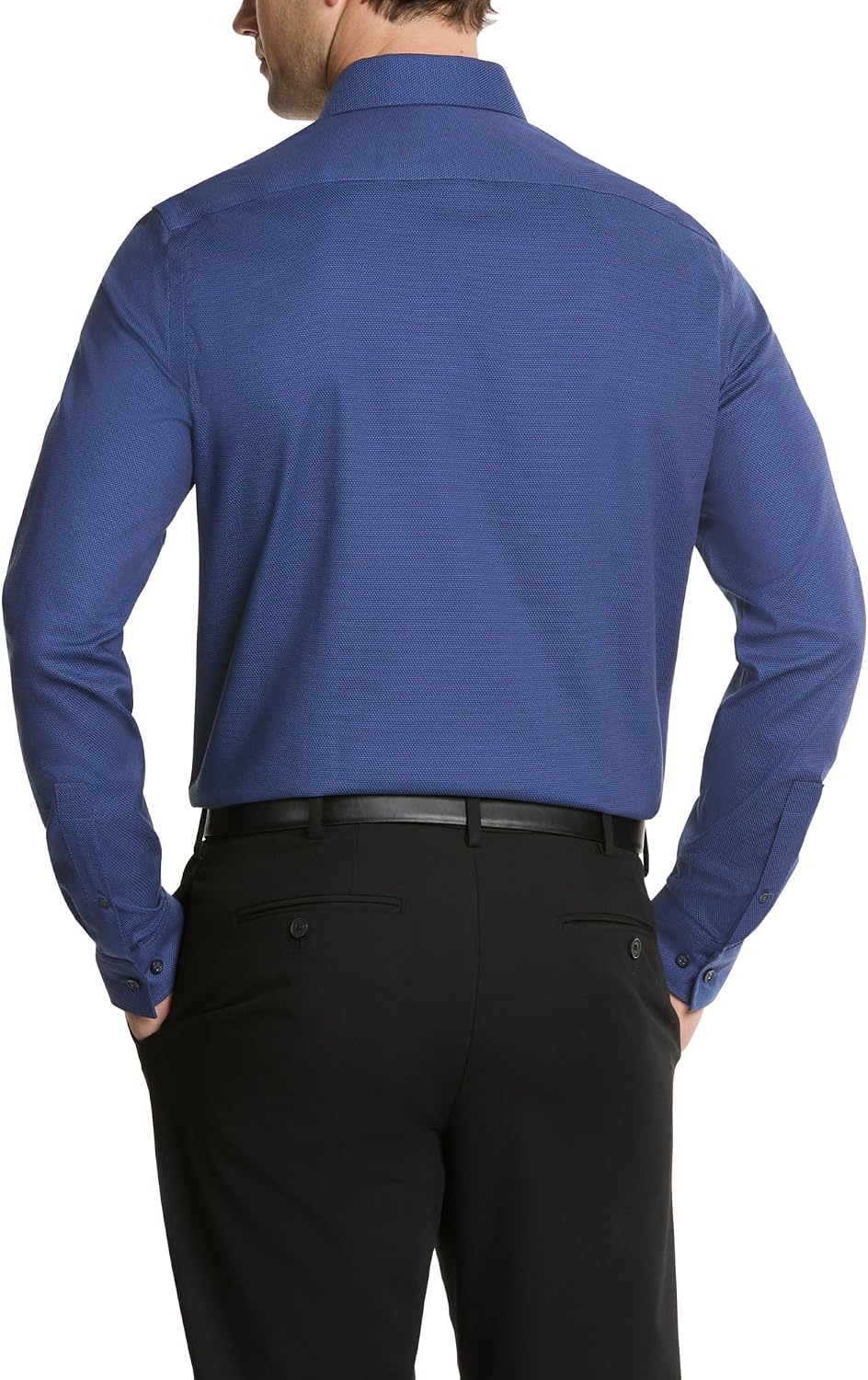 image:imageMichael Kors Mens Dress Shirt Ultra Wrinkle Free Stretch Regular FitNavy