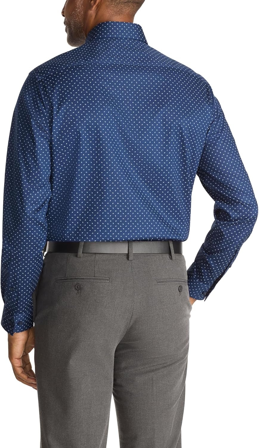image:imageMichael Kors Mens Dress Shirt Ultra Wrinkle Free Stretch Regular FitNavy Multi