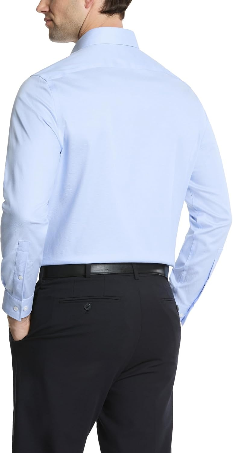 image:imageMichael Kors Mens Dress Shirt Ultra Wrinkle Free Stretch Regular FitPowder Blue