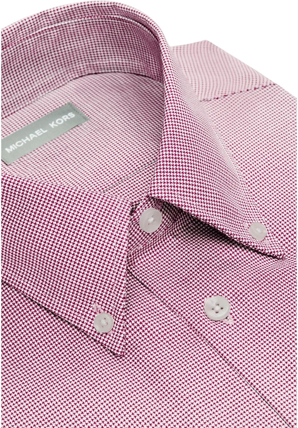 image:imageMichael Kors Mens Dress Shirt Ultra Wrinkle Free Stretch Regular FitWine
