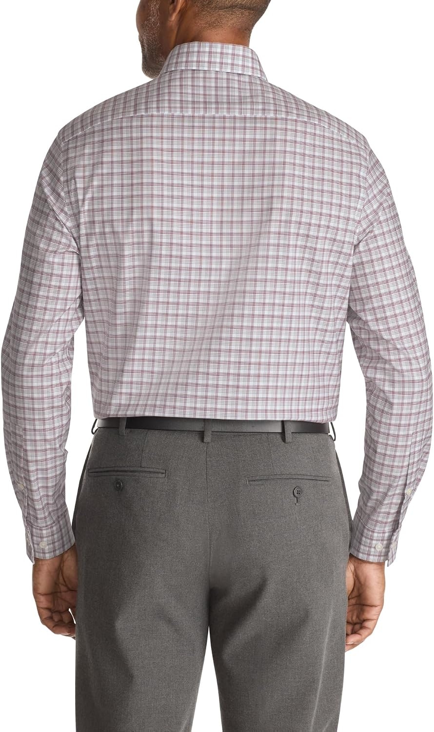 image:imageMichael Kors Mens Dress Shirt Ultra Wrinkle Free Stretch Regular FitWine Multi