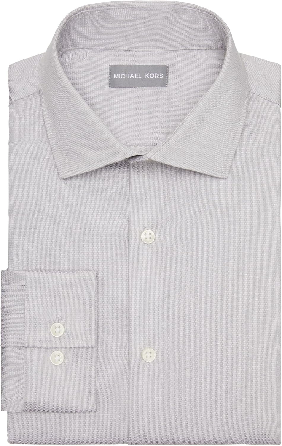 image:imageMichael Kors Mens Dress Shirt Ultra Wrinkle Free Stretch Slim FitGrey Frost