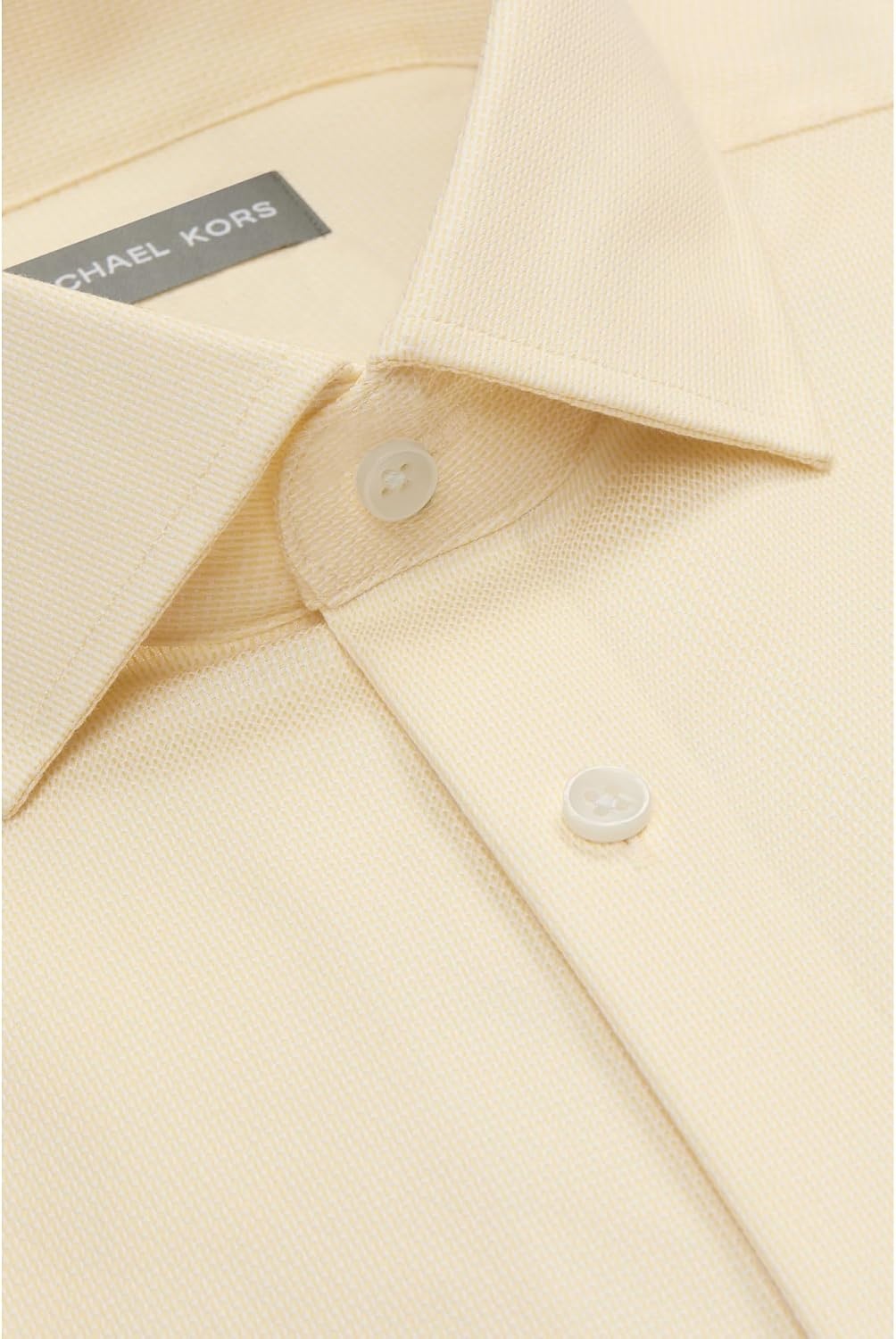 image:imageMichael Kors Mens Dress Shirt Ultra Wrinkle Free Stretch Slim FitLemon Yellow