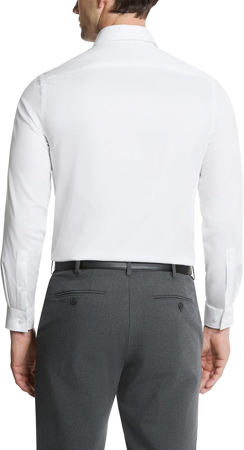 image:imageMichael Kors Mens Dress Shirt Ultra Wrinkle Free Stretch Slim FitWhite
