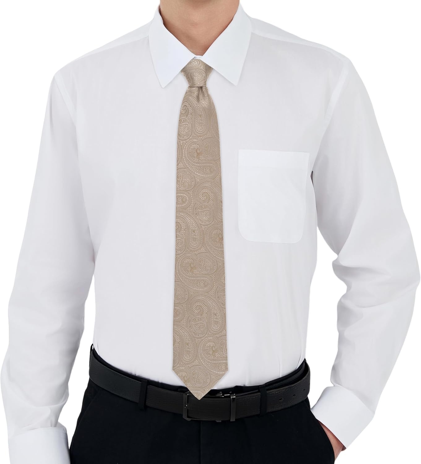image:imageMichael Kors Mens Rich Texture Paisley TieTaupe