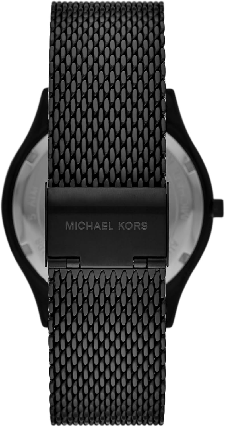 image:imageMichael Kors Oversized Slim Runway Mens Watch Stainless Steel Watch for MenBlack Mesh Wallet Gift Set