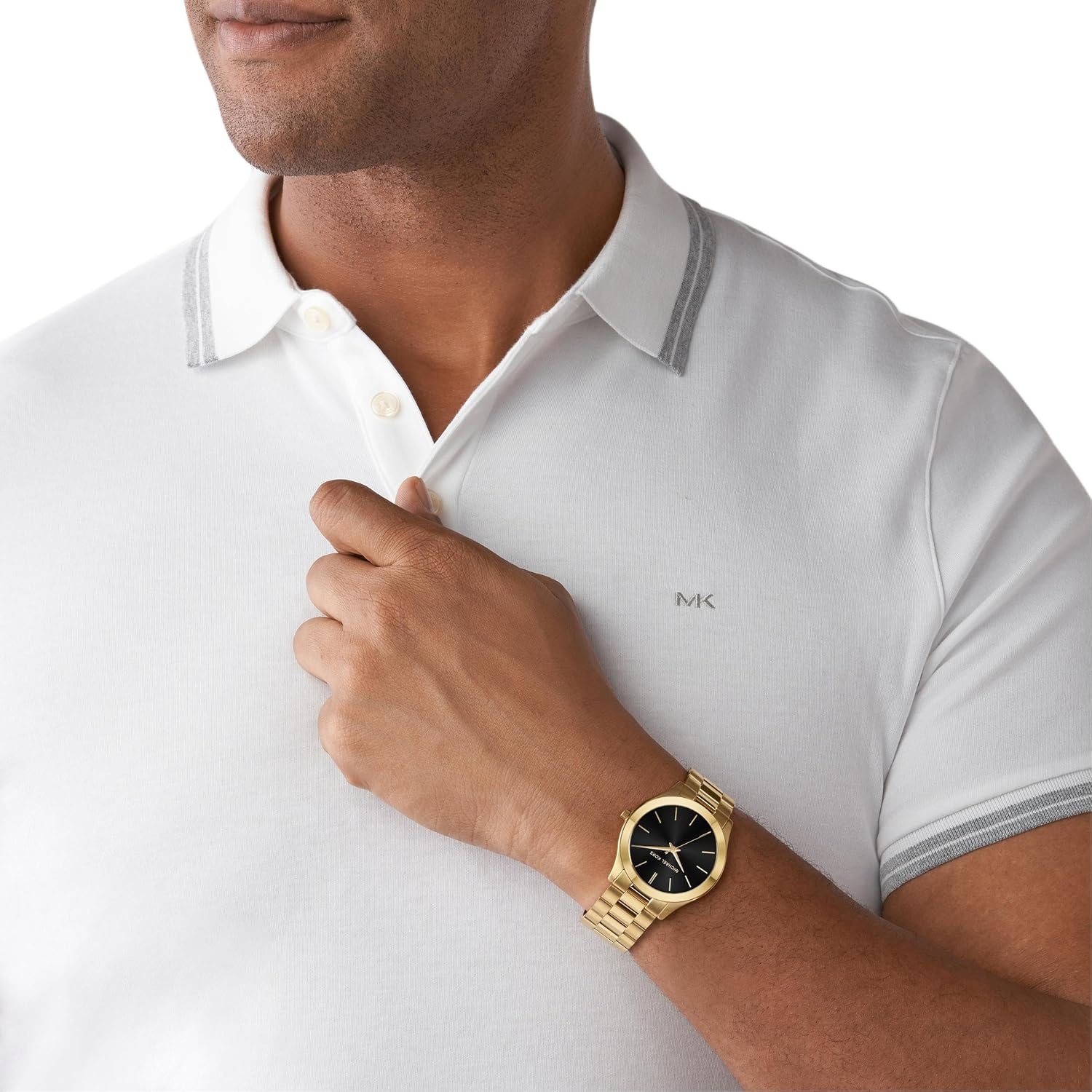 image:imageMichael Kors Oversized Slim Runway Mens Watch Stainless Steel Watch for MenGoldBlack