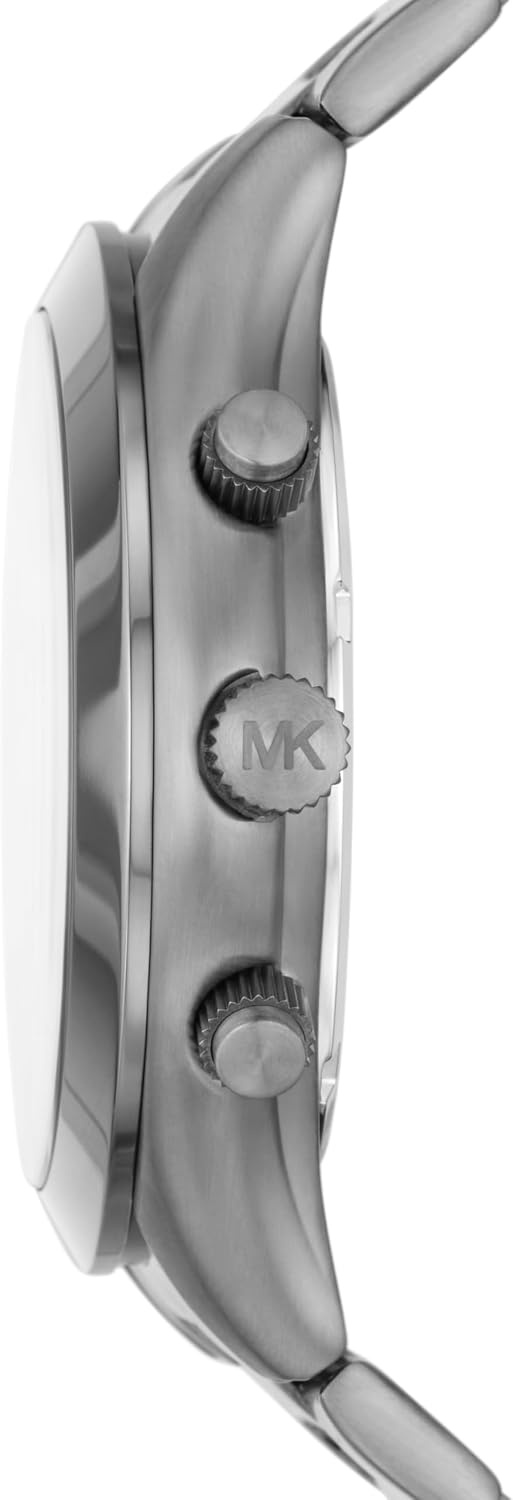 image:imageMichael Kors Oversized Slim Runway Mens Watch Stainless Steel Watch for MenGunmetal Blue Chrono