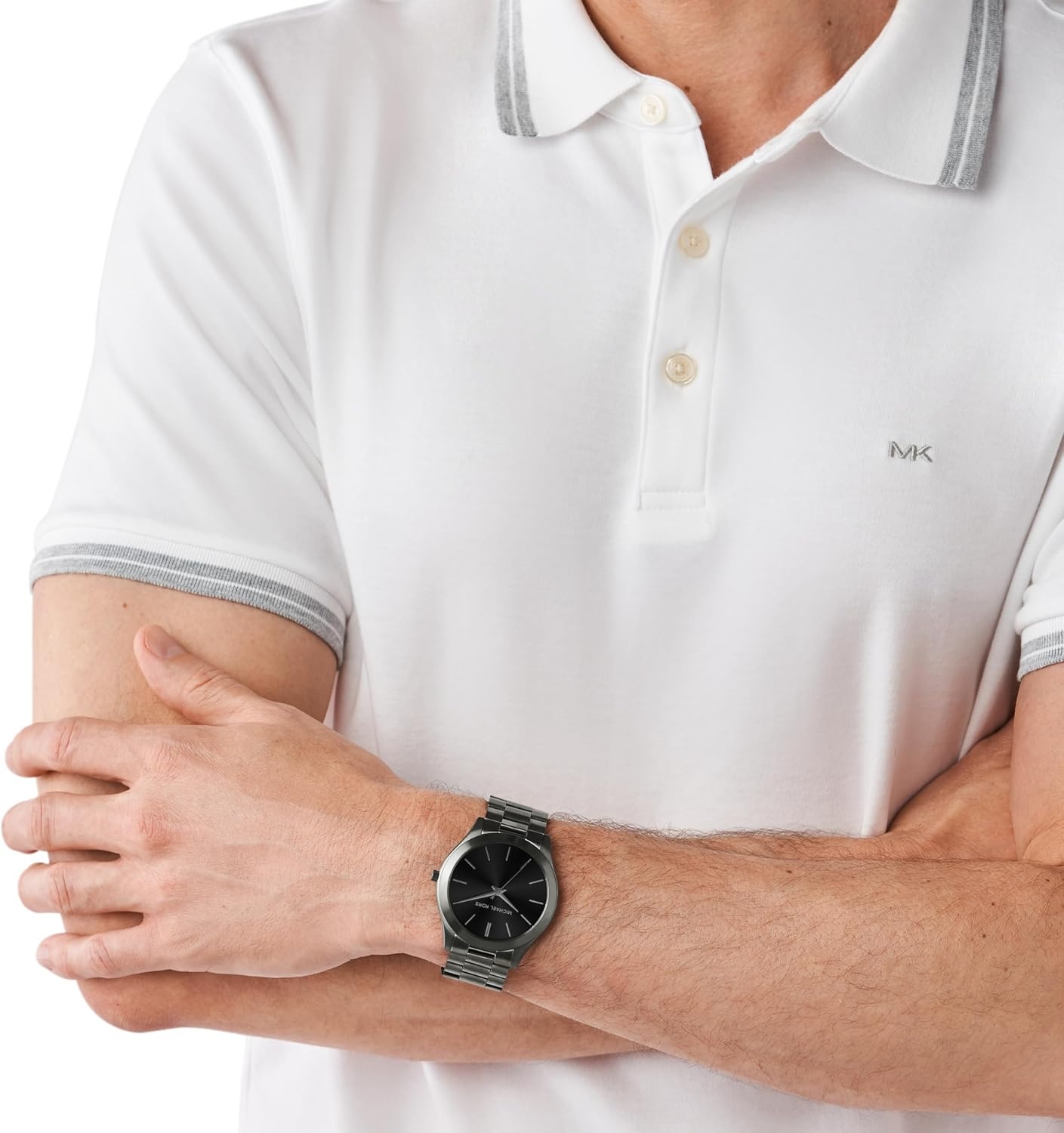 image:imageMichael Kors Oversized Slim Runway Mens Watch Stainless Steel Watch for MenGunmetal