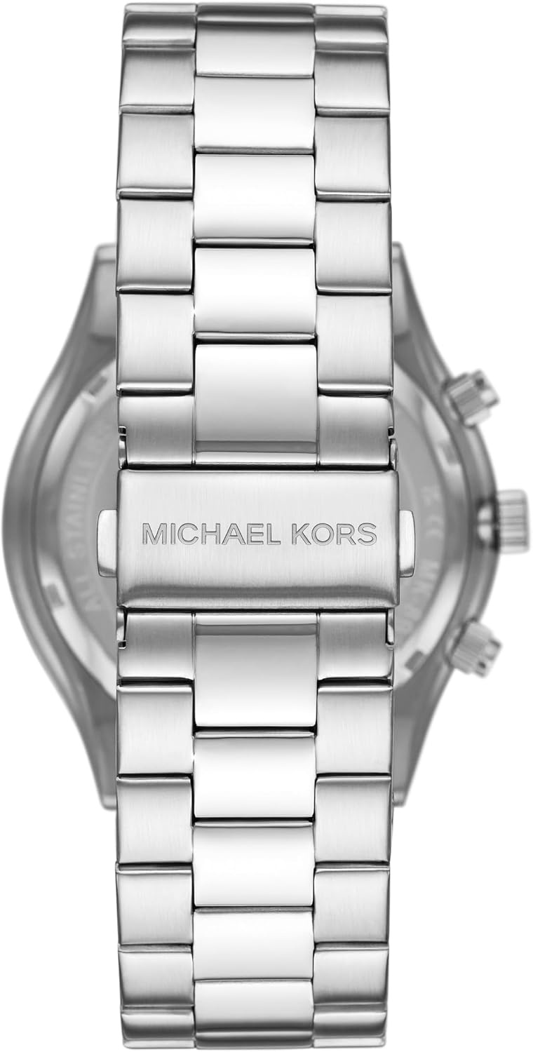 image:imageMichael Kors Oversized Slim Runway Mens Watch Stainless Steel Watch for MenSilver Chronograph