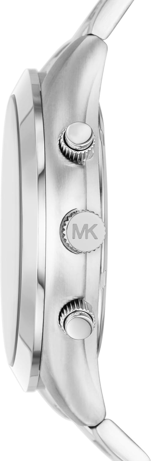 image:imageMichael Kors Oversized Slim Runway Mens Watch Stainless Steel Watch for MenSilver Chronograph