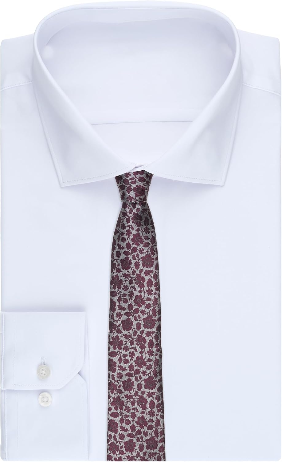 image:imageMichael Kors Poulsen Floral Tie Burgundy