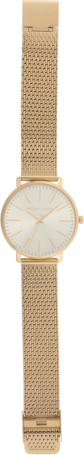 image:imageMichael Kors Pyper Womens Watch Stainless Steel Watch for Women with Steel Leather or Silicone BandGold Mesh