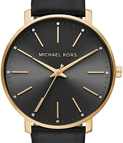 image:imageMichael Kors Pyper Womens Watch Stainless Steel Watch for Women with Steel Leather or Silicone BandGoldBlack