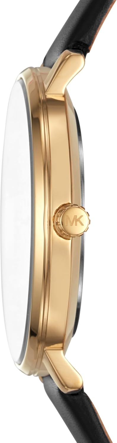 image:imageMichael Kors Pyper Womens Watch Stainless Steel Watch for Women with Steel Leather or Silicone BandGoldBlack Gift Set