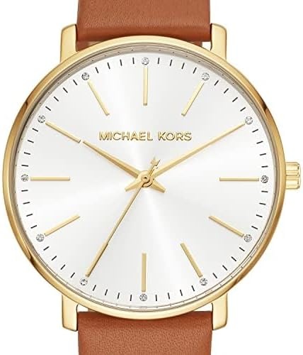 image:imageMichael Kors Pyper Womens Watch Stainless Steel Watch for Women with Steel Leather or Silicone BandGoldBrown