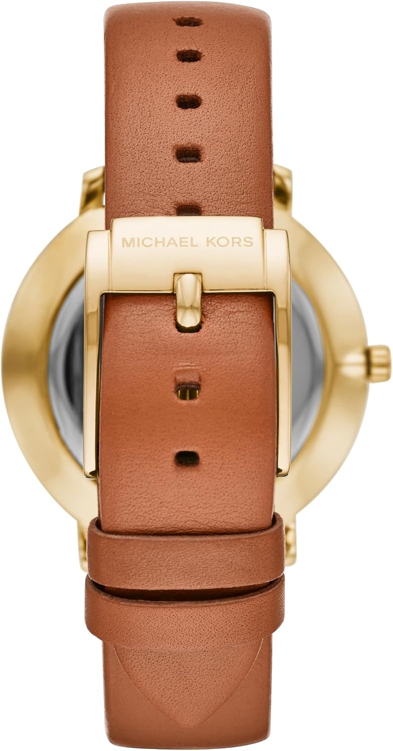 image:imageMichael Kors Pyper Womens Watch Stainless Steel Watch for Women with Steel Leather or Silicone BandGoldBrown