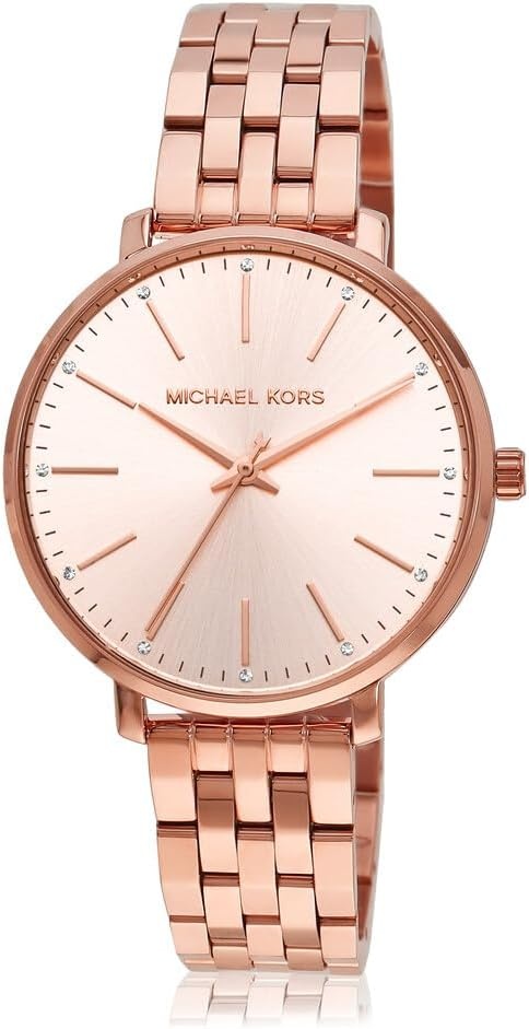 image:imageMichael Kors Pyper Womens Watch Stainless Steel Watch for Women with Steel Leather or Silicone BandRose Gold