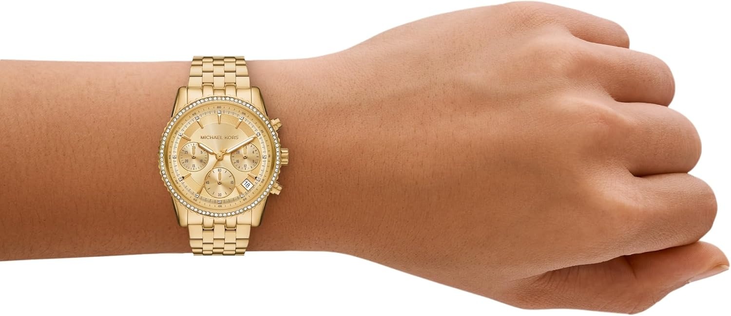 image:imageMichael Kors Watch for Women Bryant Chronograph GoldTone Stainless Steel Womens Watch