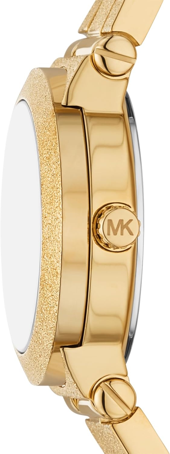 image:imageMichael Kors Womens Billie ThreeHand GoldTone Stainless Steel Bracelet Watch Model MK7554