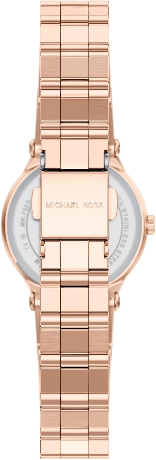 image:imageMichael Kors Womens Billie ThreeHand Rose GoldTone Stainless Steel Watch Model MK7568