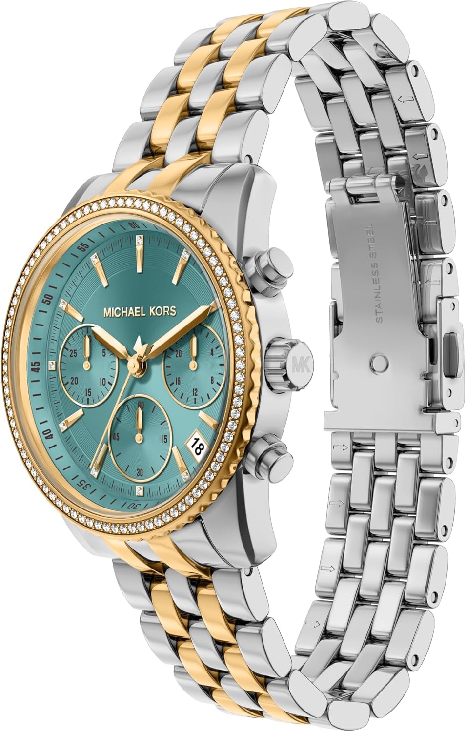 image:imageMichael Kors Womens Bryant Chronograph TwoTone Stainless Steel Watch Model MK7582
