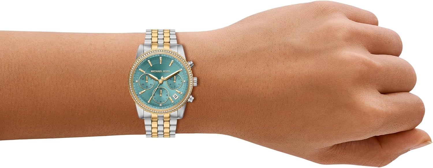 image:imageMichael Kors Womens Bryant Chronograph TwoTone Stainless Steel Watch Model MK7582