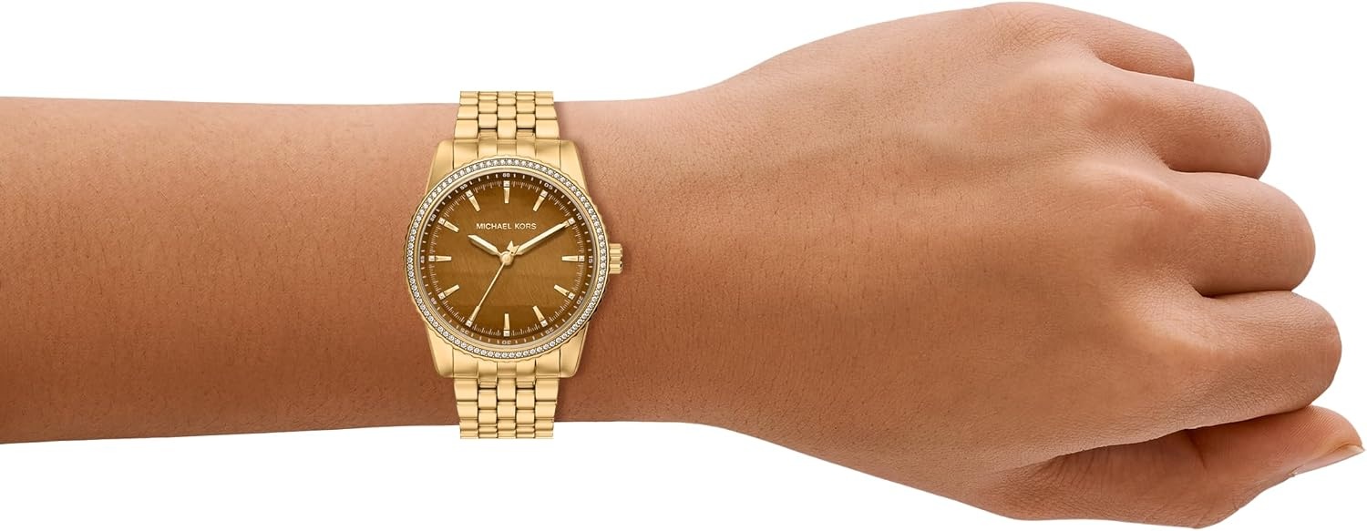 image:imageMichael Kors Womens Bryant ThreeHand GoldTone Stainless Steel Watch Model MK7581