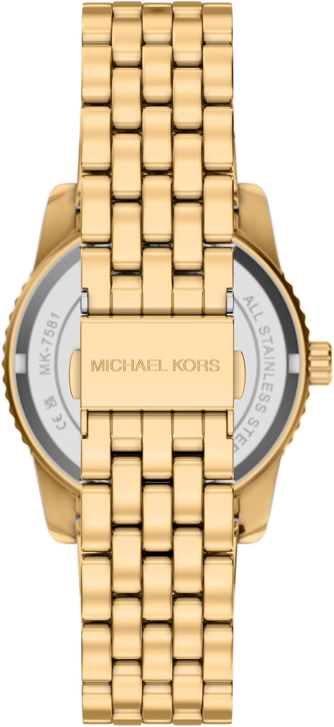 image:imageMichael Kors Womens Bryant ThreeHand GoldTone Stainless Steel Watch Model MK7581