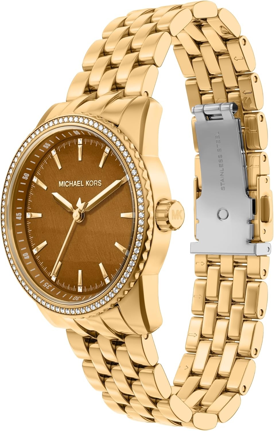image:imageMichael Kors Womens Bryant ThreeHand GoldTone Stainless Steel Watch Model MK7581