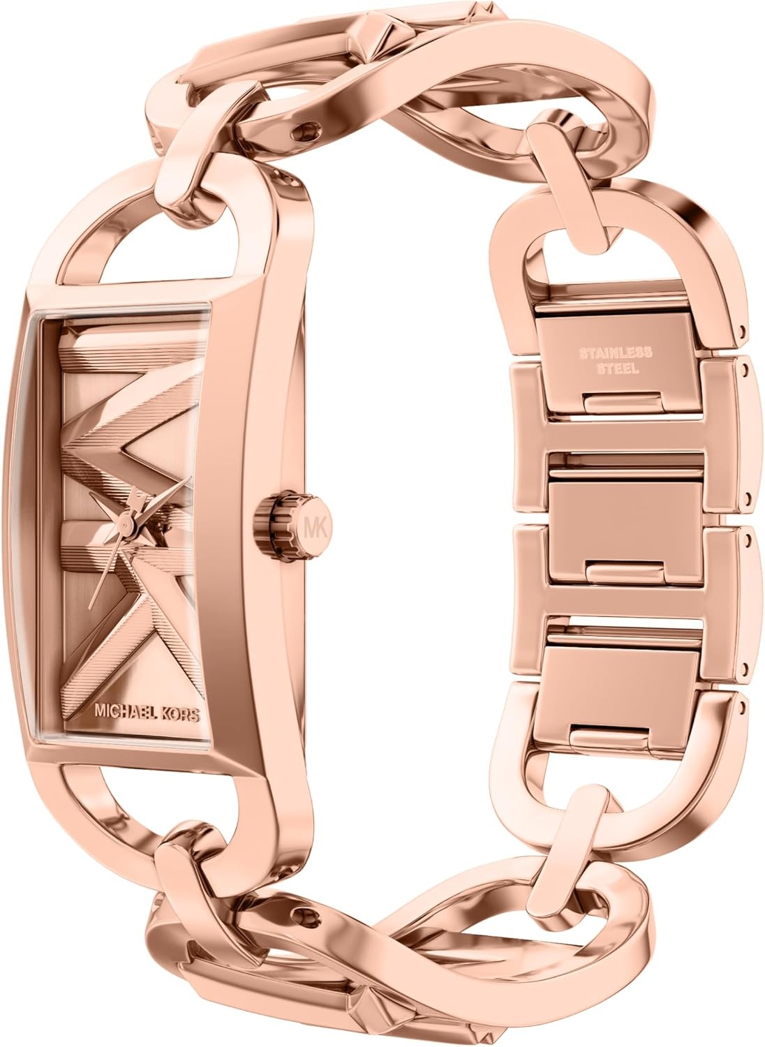 image:imageMichael Kors Womens Empire ThreeHand Rose GoldTone Stainless Steel Watch Model MK7602