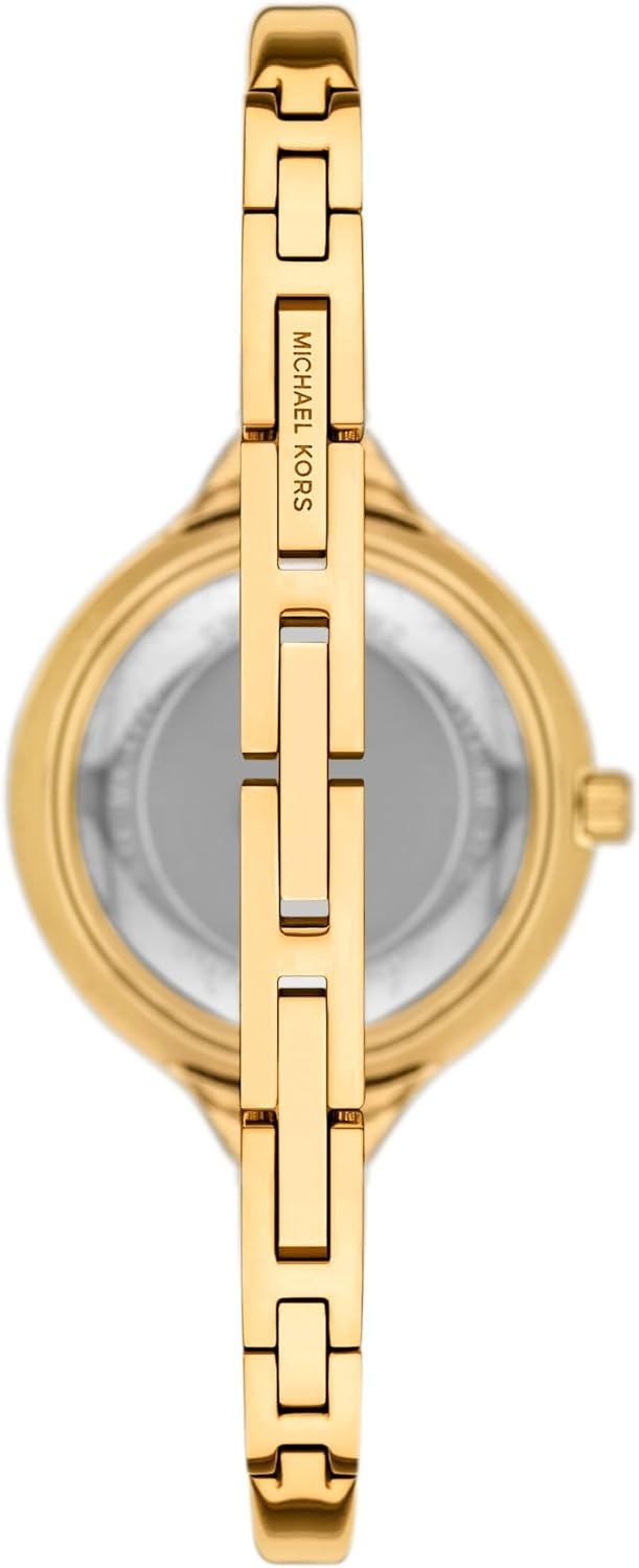 image:imageMichael Kors Womens Izzy ThreeHand GoldTone Stainless Steel Bracelet Watch Model MK4929