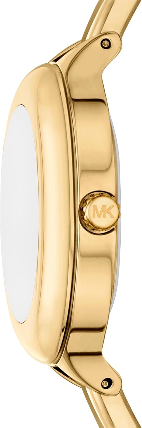 image:imageMichael Kors Womens Izzy ThreeHand GoldTone Stainless Steel Bracelet Watch Model MK4929