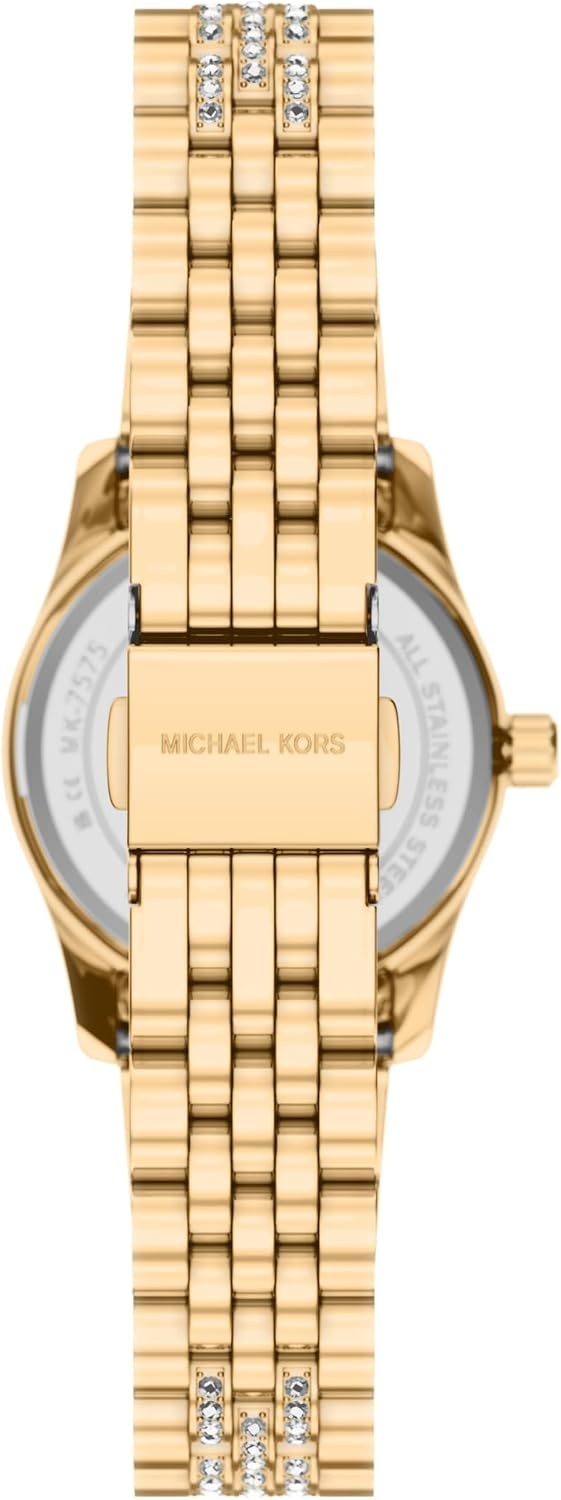 image:imageMichael Kors Womens Lexington ThreeHand GoldTone Stainless Steel Watch Model MK7575