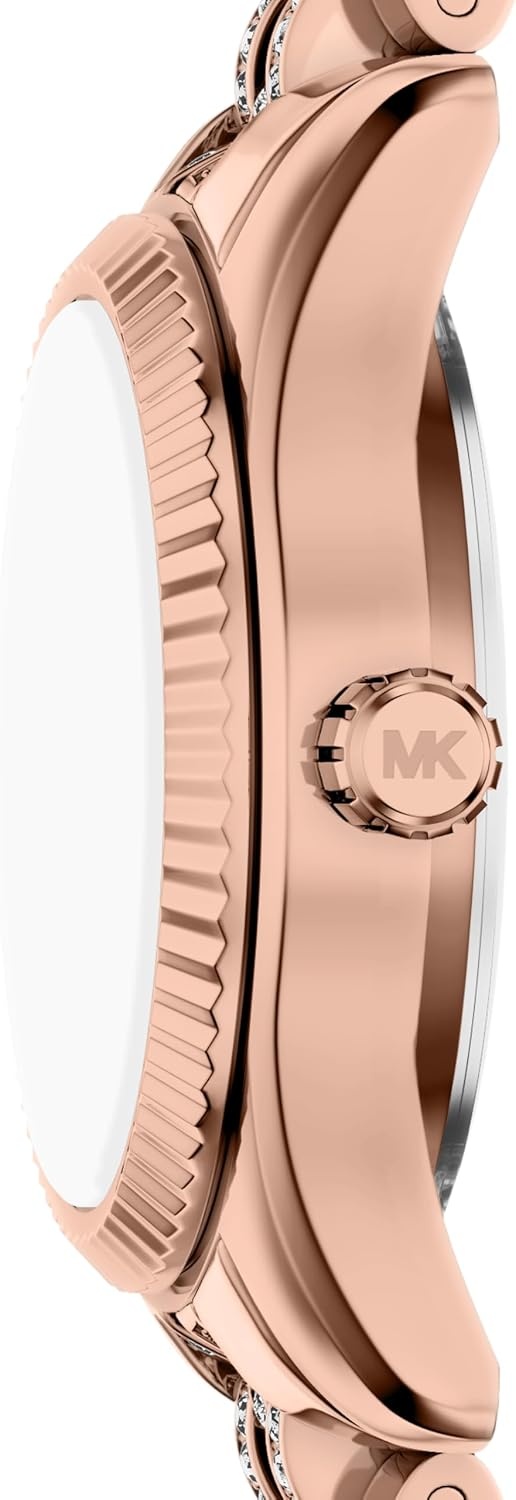 image:imageMichael Kors Womens Lexington ThreeHand Rose GoldTone Stainless Steel Watch Model MK7576